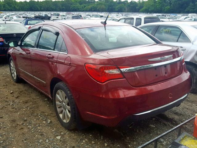 1C3BC1FG8BN505482 - 2011 CHRYSLER 200 TOURIN RED photo 3