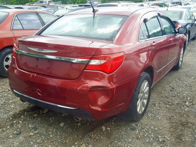 1C3BC1FG8BN505482 - 2011 CHRYSLER 200 TOURIN RED photo 4