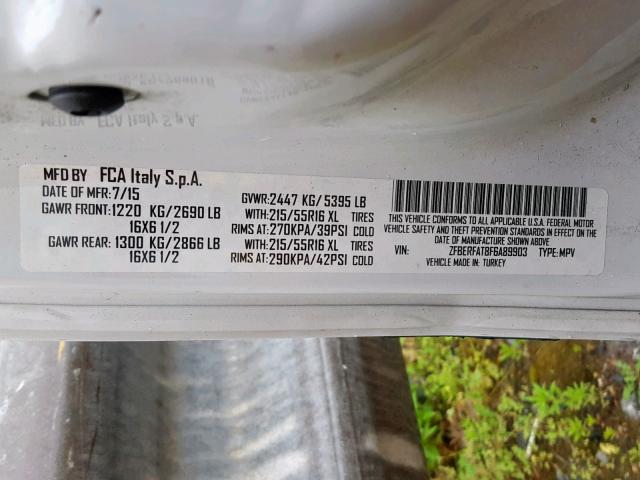 ZFBERFAT8F6A89903 - 2015 RAM PROMASTER 白色 照片 10