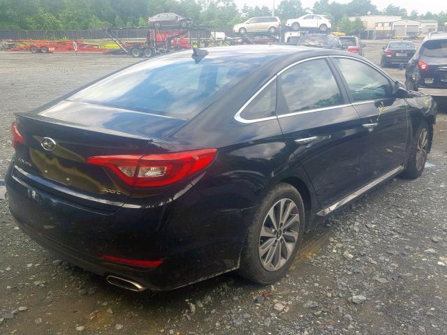 5NPE34AF6GH398674 - 2016 HYUNDAI SONATA SPO BLACK photo 4