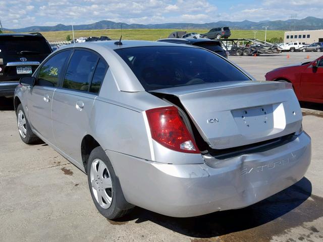 1G8AZ55F17Z141972 - 2007 SATURN ION LEVEL SILVER photo 3