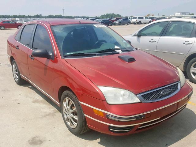 1FAFP34N95W225475 - 2005 FORD FOCUS ZX4 RED photo 1