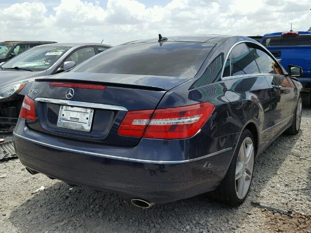 WDDKJ5KB8CF134022 - 2012 MERCEDES-BENZ E 350 BLUE photo 4