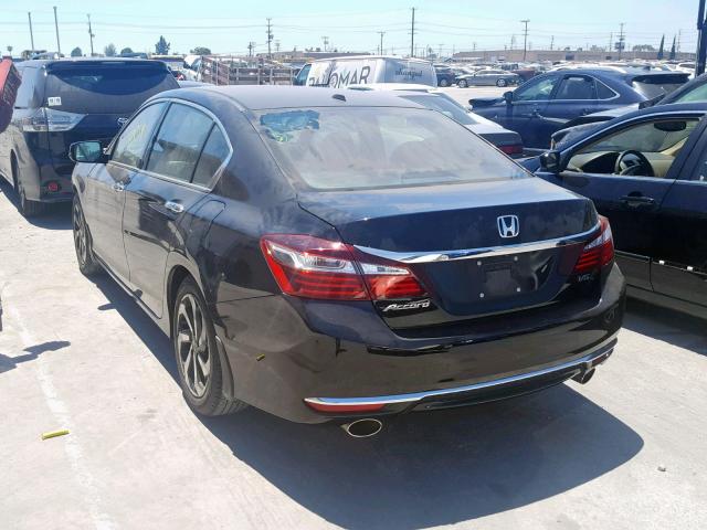 1HGCR3F07GA001471 - 2016 HONDA ACCORD EXL BLACK photo 3