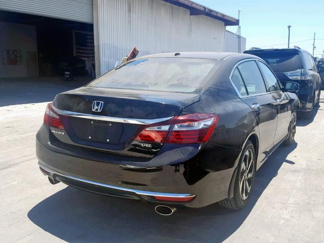 1HGCR3F07GA001471 - 2016 HONDA ACCORD EXL BLACK photo 4