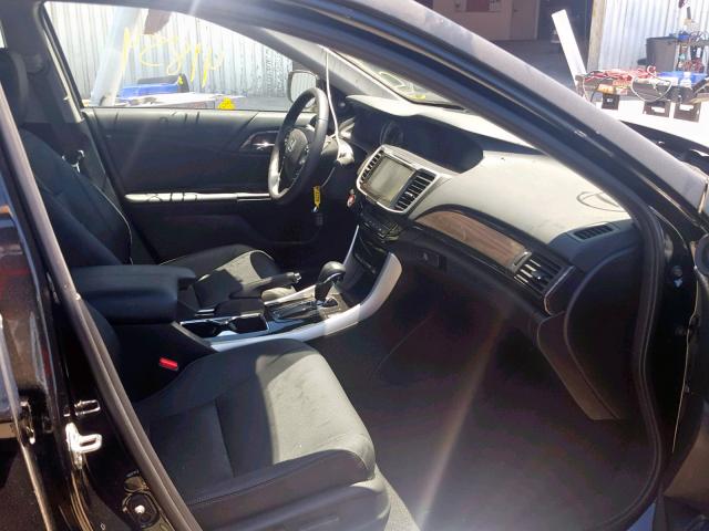 1HGCR3F07GA001471 - 2016 HONDA ACCORD EXL BLACK photo 5