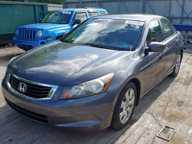 1HGCP26859A027592 - 2009 HONDA ACCORD EXL GRAY photo 2