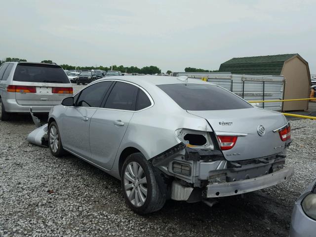 1G4PP5SK5G4133910 - 2016 BUICK VERANO SILVER photo 3