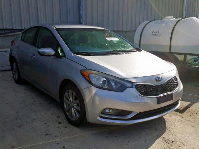 KNAFX4A81E5124769 - 2014 KIA FORTE EX SILVER photo 1