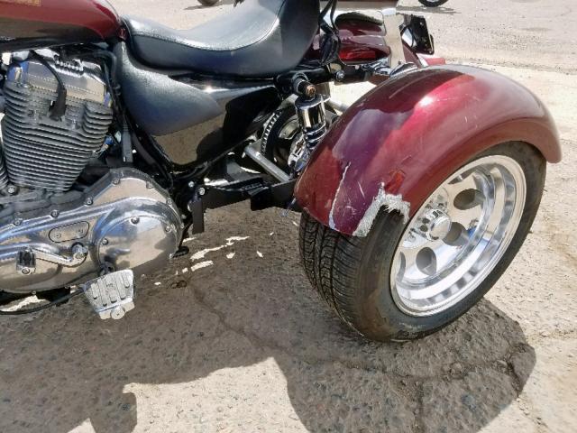 1HD4CR212FC427057 - 2015 HARLEY-DAVIDSON XL883 SUPE BURGUNDY photo 9