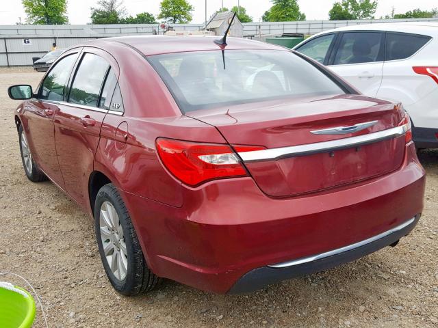 1C3CCBBB0DN598473 - 2013 CHRYSLER 200 TOURIN RED photo 3