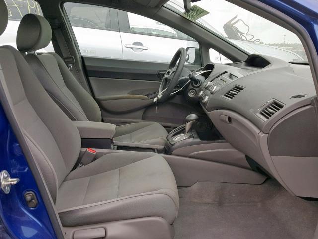 2HGFA16326H022196 - 2006 HONDA CIVIC DX V BLUE photo 5