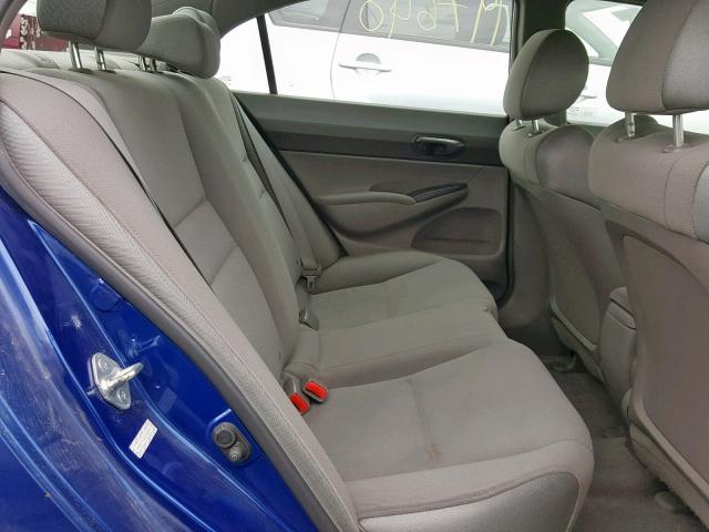 2HGFA16326H022196 - 2006 HONDA CIVIC DX V BLUE photo 6