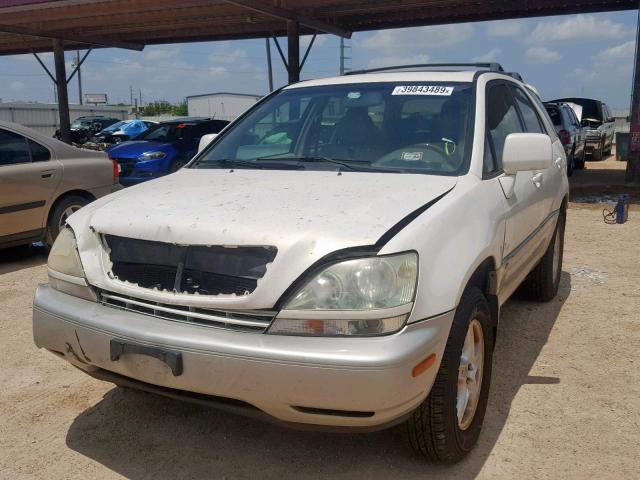 JTJHF10U420252229 - 2002 LEXUS RX 300 WHITE photo 2