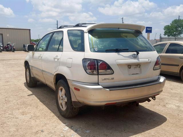 JTJHF10U420252229 - 2002 LEXUS RX 300 WHITE photo 3