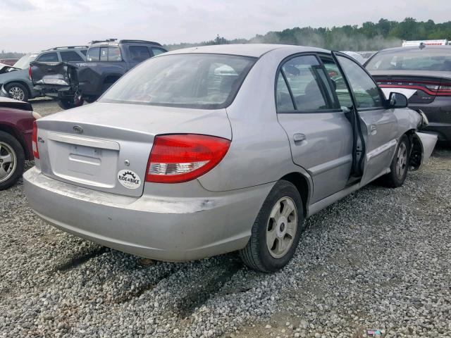 KNADC125936247295 - 2003 KIA RIO SILVER photo 4