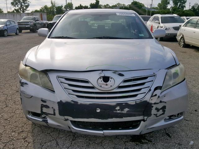 4T4BE46K17R003150 - 2007 TOYOTA CAMRY NEW SILVER photo 9