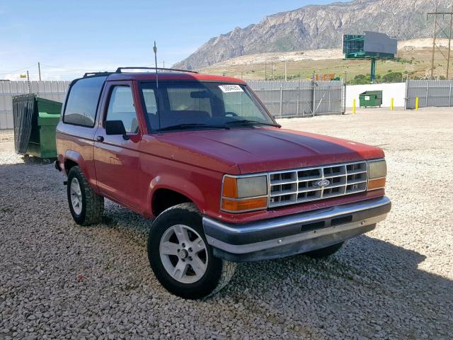 1FMCU14T2KUC00879 - 1989 FORD BRONCO II RED photo 1