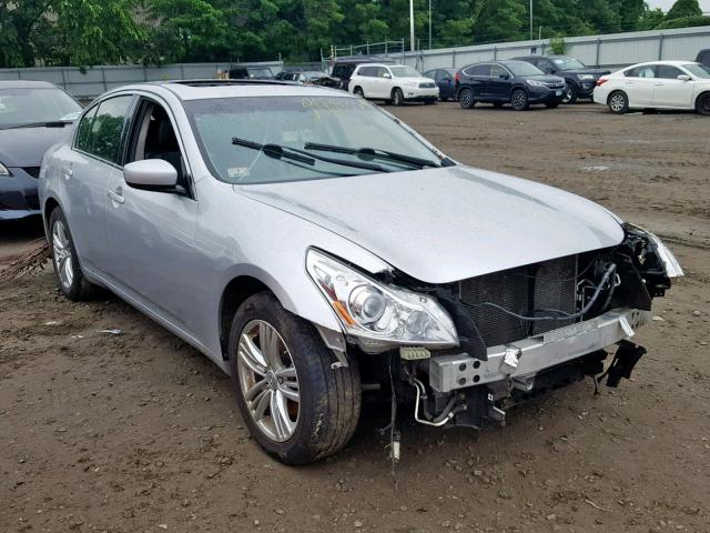 JN1CV6AR9DM757883 - 2013 INFINITI G37 SILVER photo 1