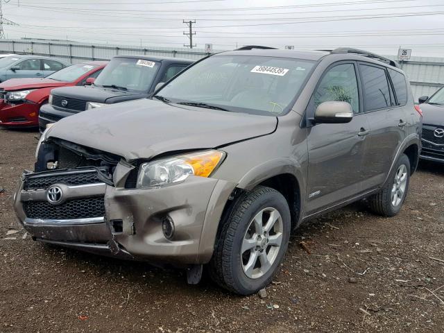 JTMDF4DV5A5026451 - 2010 TOYOTA RAV4 LIMIT BROWN photo 2