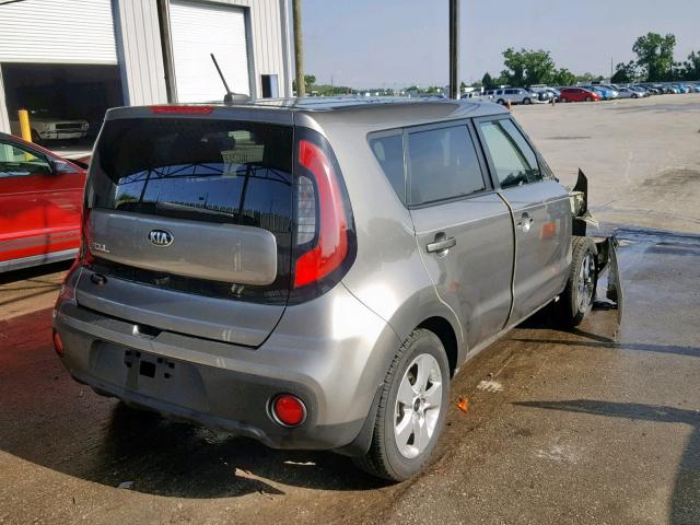 KNDJN2A20J7510455 - 2018 KIA SOUL GRAY photo 4