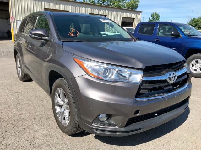 5TDKKRFH5FS039144 - 2015 TOYOTA HIGHLANDER GRAY photo 1