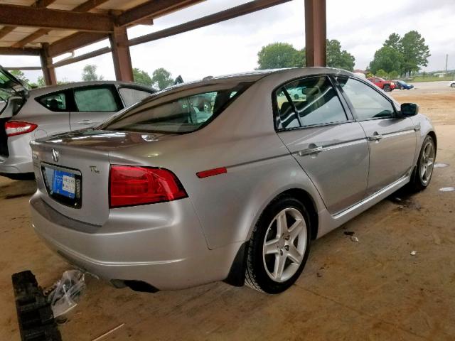 19UUA65516A023765 - 2006 ACURA 3.2TL SILVER photo 4