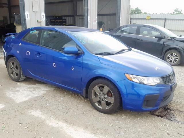 KNAFU6A23C5598946 - 2012 KIA FORTE EX BLUE photo 1