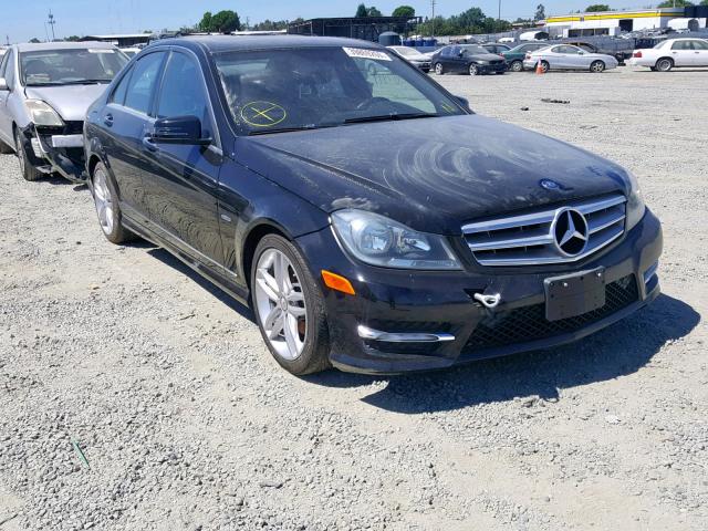 WDDGF4HB6CR200851 - 2012 MERCEDES-BENZ C 250 BLACK photo 1