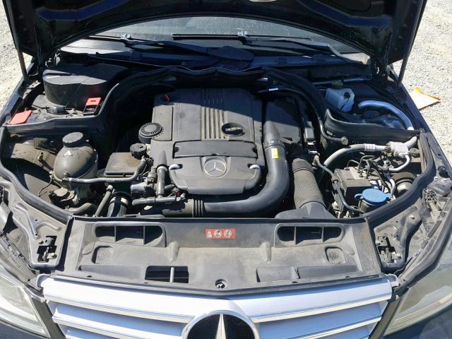 WDDGF4HB6CR200851 - 2012 MERCEDES-BENZ C 250 BLACK photo 7