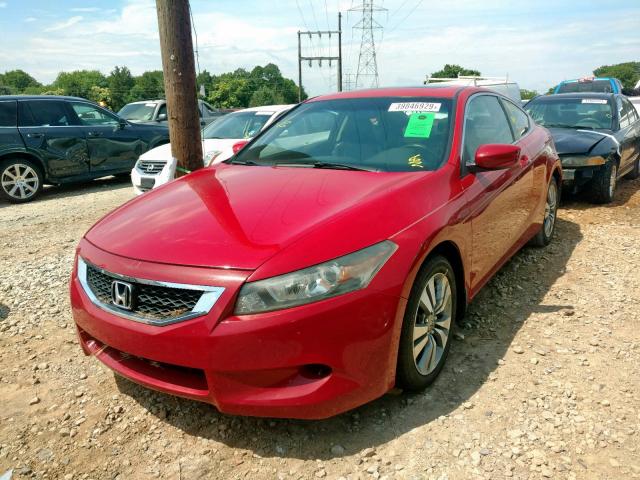 1HGCS12828A008754 - 2008 HONDA ACCORD EXL RED photo 2