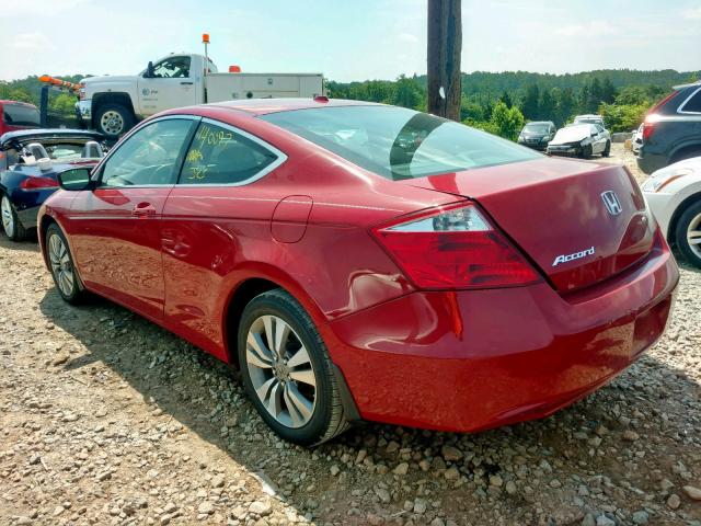 1HGCS12828A008754 - 2008 HONDA ACCORD EXL RED photo 3