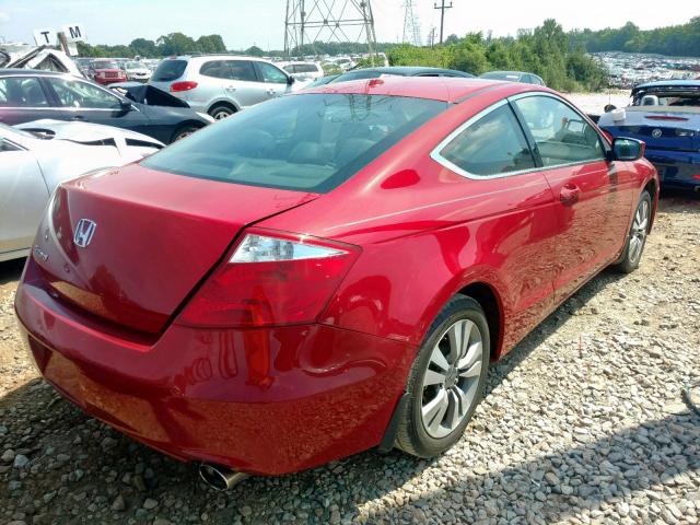 1HGCS12828A008754 - 2008 HONDA ACCORD EXL RED photo 4