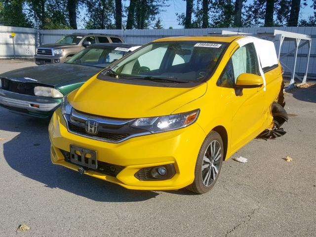 3HGGK5G86JM702468 - 2018 HONDA FIT EX YELLOW photo 2