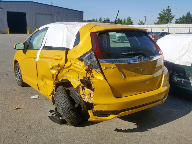 3HGGK5G86JM702468 - 2018 HONDA FIT EX YELLOW photo 3