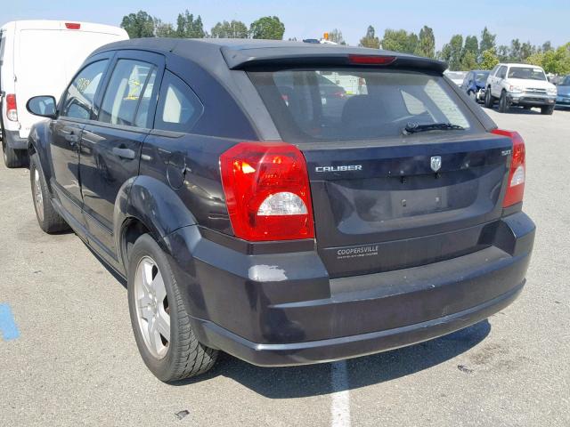 1B3HB48B08D506296 - 2008 DODGE CALIBER SX BLACK photo 3