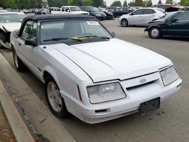 1FABP27M3GF221002 - 1986 FORD MUSTANG LX WHITE photo 1