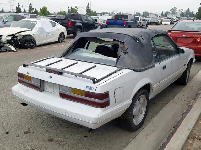 1FABP27M3GF221002 - 1986 FORD MUSTANG LX WHITE photo 4