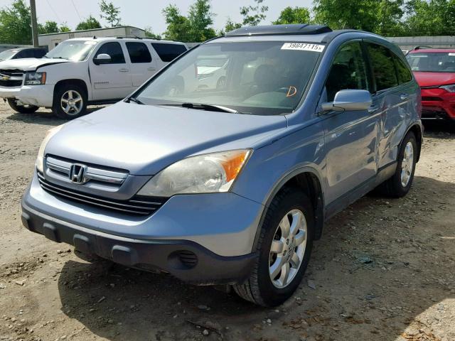 JHLRE38708C026560 - 2008 HONDA CR-V EXL BLUE photo 2