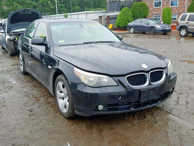 WBANA53565B860811 - 2005 BMW 525 I BLACK photo 1