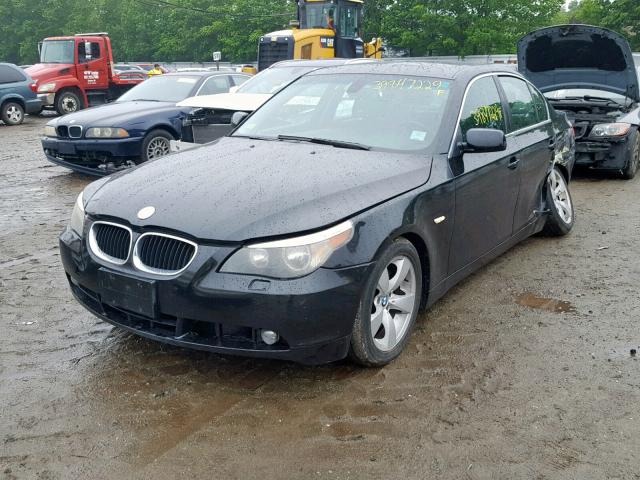 WBANA53565B860811 - 2005 BMW 525 I BLACK photo 2