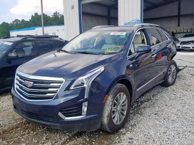 1GYKNCRS8KZ130486 - 2019 CADILLAC XT5 LUXURY BLUE photo 2