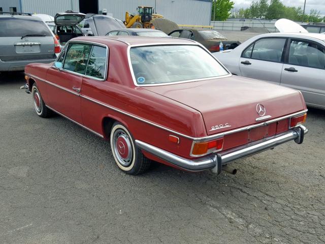 114023100002376 - 1971 MERCEDES-BENZ 250C RED photo 3