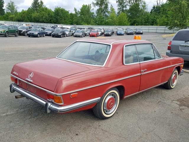 114023100002376 - 1971 MERCEDES-BENZ 250C RED photo 4