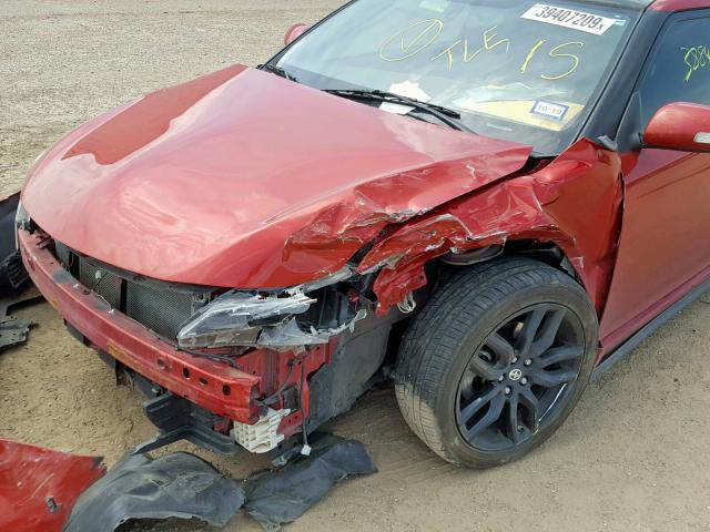 JTKJF5C74GJ025456 - 2016 TOYOTA SCION TC წითელი ფოტო 10