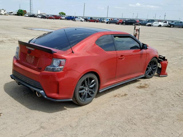 JTKJF5C74GJ025456 - 2016 TOYOTA SCION TC წითელი ფოტო 4