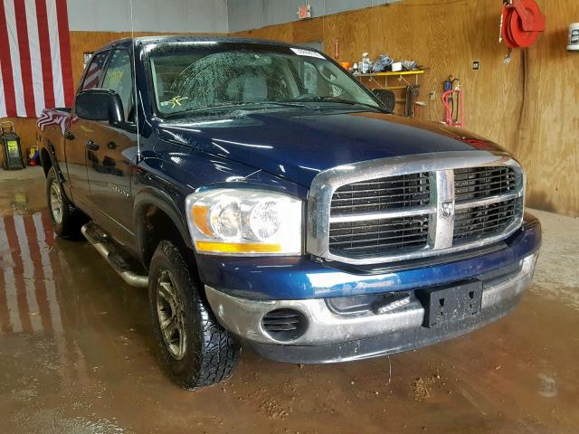 1D7HU18206S585409 - 2006 DODGE RAM 1500 S BLUE photo 1