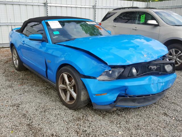 1ZVBP8FH1A5120634 - 2010 FORD MUSTANG GT BLUE photo 1