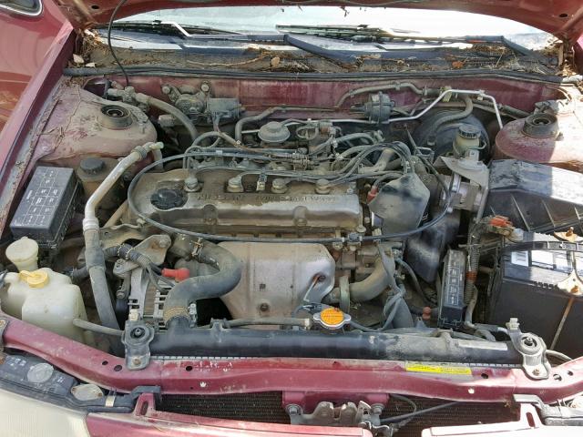 1N4BU31DXVC136065 - 1997 NISSAN ALTIMA XE MAROON photo 7