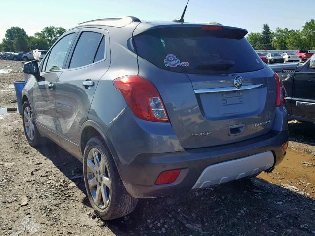 KL4CJDSB9EB536242 - 2014 BUICK ENCORE PRE GRAY photo 3